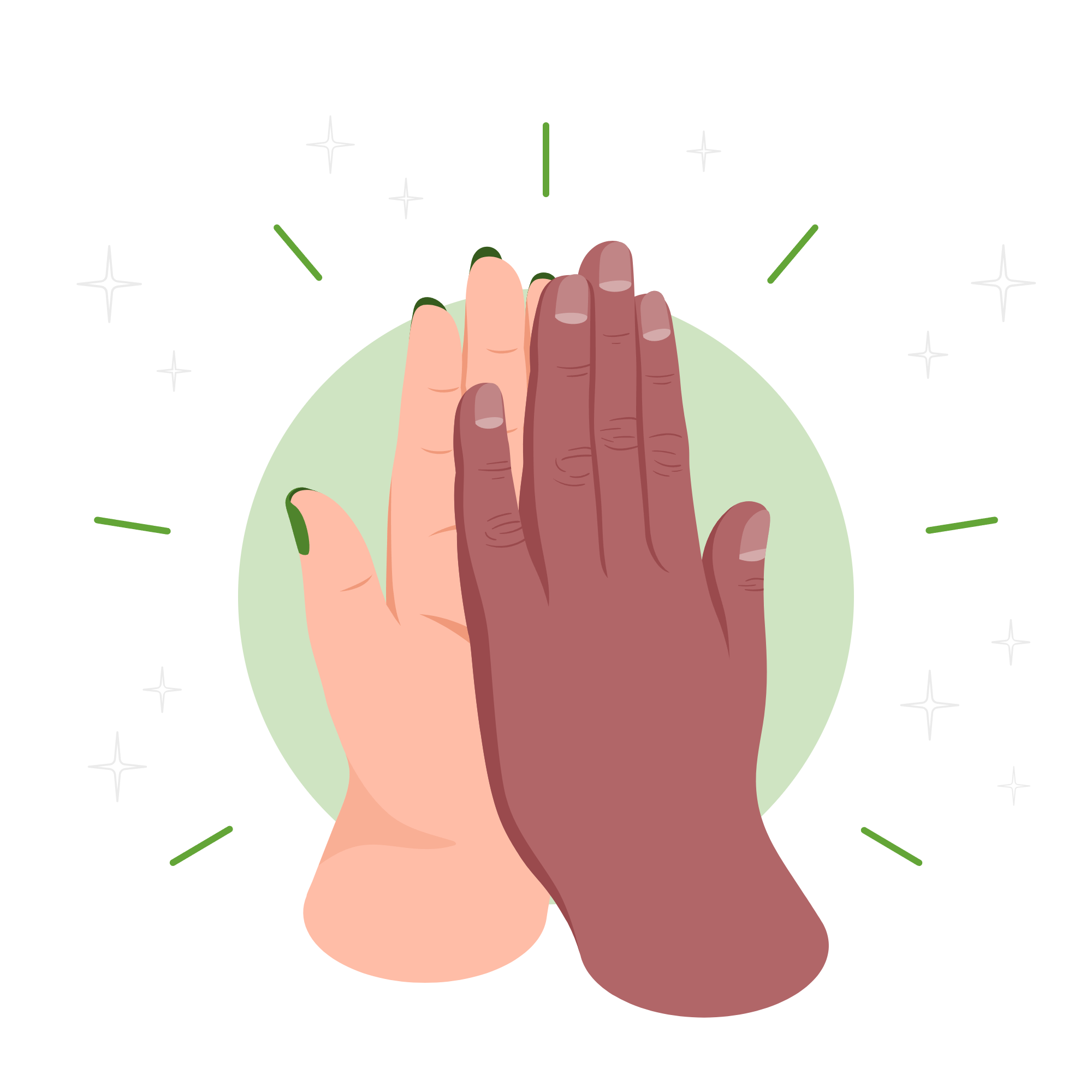 high five hands-amico